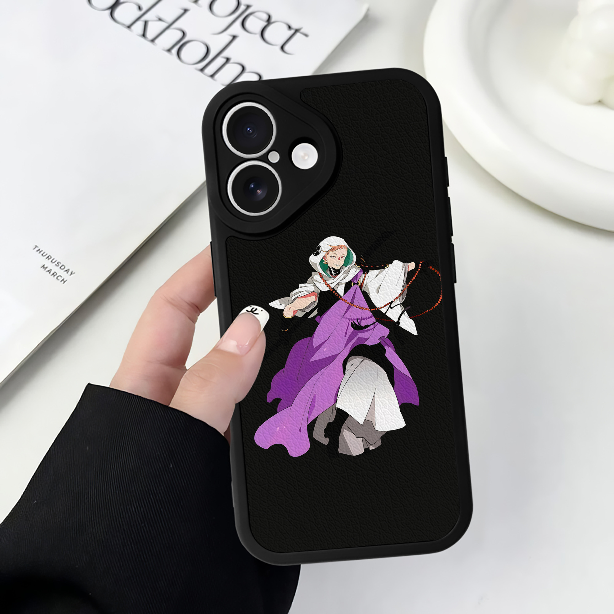 （画像用） 刀剣乱舞 Touken Ranbu 【iPhone 16シリーズ対応】シリコンスマホケース（レザー調） 材質：シリコン